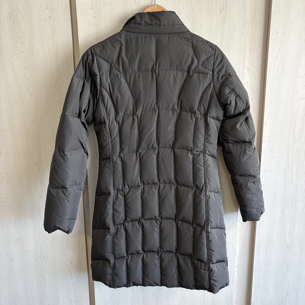 Eddie Bauer Womens Petite XS Brown Quilted Goose Down‎ Premium 650 Fill Jacket
